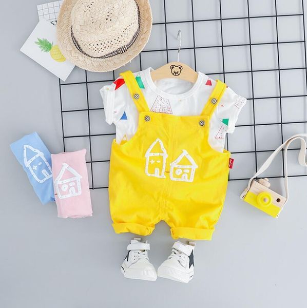clothing sets 2021 summer baby girls boys infant toddler clothes suits t shirt strap shorts kids children casual suit, White
clothing sets 2021 summer baby girls boys infant toddler clothes suits t shirt strap shorts kids children casual suit, White