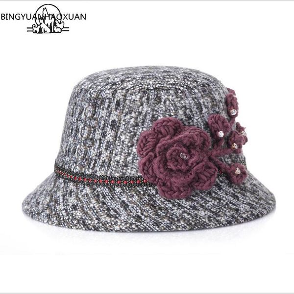 bingyuanhaoxuan женщин в 2020 winter bucket hat шерсть цветка способа украшения цвета mix, Blue;gray 
bingyuanhaoxuan женщин в 2020 winter bucket hat шерсть цветка способа украшения цвета mix, Blue;gray