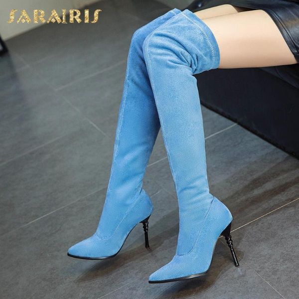 sarairis 2020 new arrivals chic classic denim boots woman shoes thin high heels elastic stretch thigh high boot ladies shoe, Black
sarairis 2020 new arrivals chic classic denim boots woman shoes thin high heels elastic stretch thigh high boot ladies shoe, Black