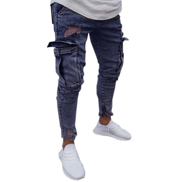 men's jeans fashions denim mens korean stretch hip hop pockets ripped masculino slim fit skinny trousers for men pencil pants 20, Blue
men's jeans fashions denim mens korean stretch hip hop pockets ripped masculino slim fit skinny trousers for men pencil pants 20, Blue