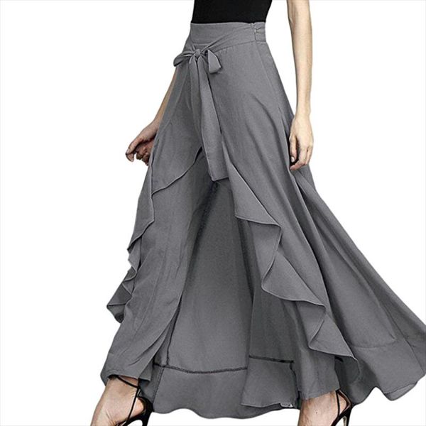 wrap skirts women fashion navy chiffon tie waist ruffle wide leg loose pants clothing drop shipping good quality, Black
wrap skirts women fashion navy chiffon tie waist ruffle wide leg loose pants clothing drop shipping good quality, Black