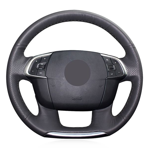 hand-stitched black artificial leather anti-slip car steering wheel cover for c5 2008 2009-2020
hand-stitched black artificial leather anti-slip car steering wheel cover for c5 2008 2009-2020