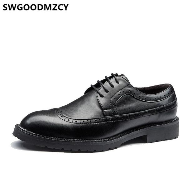 office shoes men classic leather dress brogue shoes men formal evening dress italian brand wedding coiffeur buty, Black
office shoes men classic leather dress brogue shoes men formal evening dress italian brand wedding coiffeur buty, Black