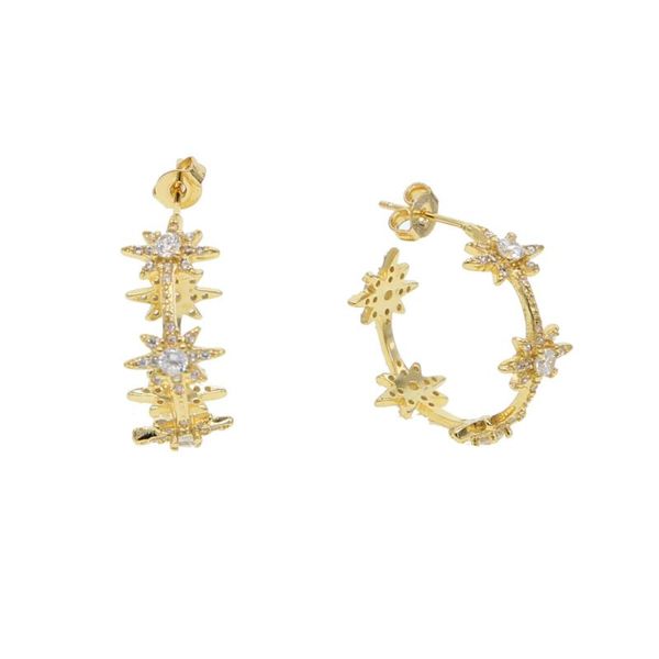 hoop & huggie star earring gold silver color paved cz stone 2021 christmas gift chic gorgeous earrings, Golden;silver
hoop & huggie star earring gold silver color paved cz stone 2021 christmas gift chic gorgeous earrings, Golden;silver