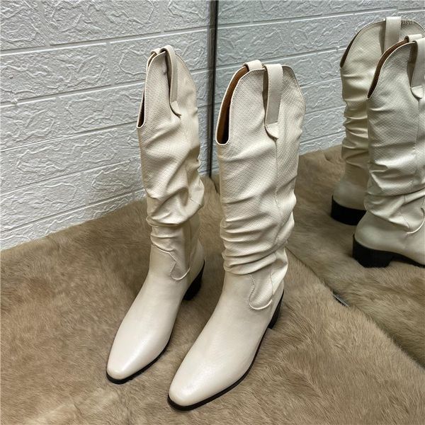 boots deat 2021 spring summer fashion casual high heeled leather thick heel pleated tube western long women sg1581, Black
boots deat 2021 spring summer fashion casual high heeled leather thick heel pleated tube western long women sg1581, Black