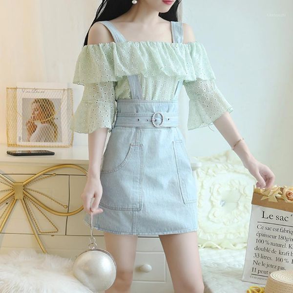 summer women denim dress sundress casual overalls dress solid adjustable strap jeans japanese cute sweet lace set1, Black;gray
summer women denim dress sundress casual overalls dress solid adjustable strap jeans japanese cute sweet lace set1, Black;gray