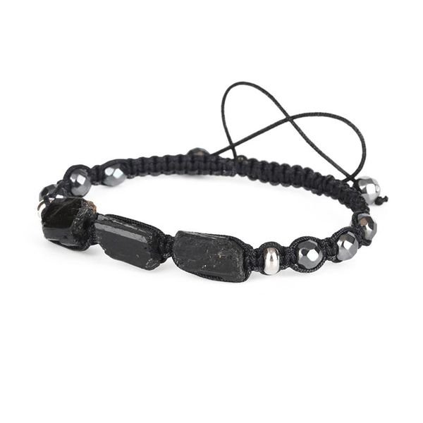 natural rough black tourmaline healing stone bead faceted hematite nylon rope adjustable macrame energy bracelet gift
natural rough black tourmaline healing stone bead faceted hematite nylon rope adjustable macrame energy bracelet gift