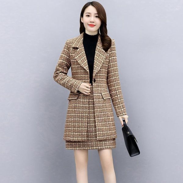 women's office work wear skirts suits for women long blazer overocat with mini skirt korean fashion plaid two piece suites1, White
women's office work wear skirts suits for women long blazer overocat with mini skirt korean fashion plaid two piece suites1, White