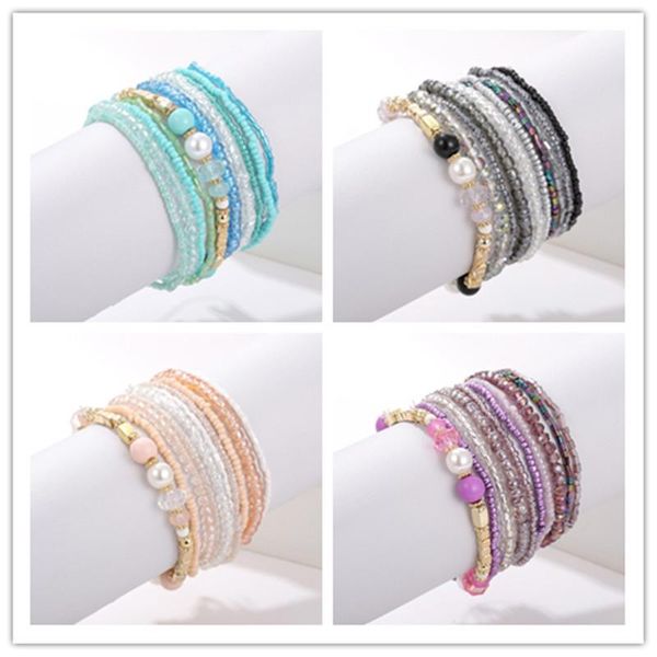 european and american women's bracelet natural pearl crystal stone beaded bracelet for women jewelry costume jewelry for women, Black
european and american women's bracelet natural pearl crystal stone beaded bracelet for women jewelry costume jewelry for women, Black