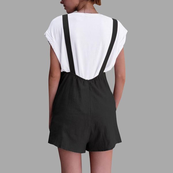 casual linen cotton jumpsuits female strapless pockets short wide leg rompers womens summer fashion beach clothing 2020, Black;white
casual linen cotton jumpsuits female strapless pockets short wide leg rompers womens summer fashion beach clothing 2020, Black;white