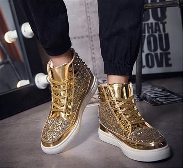 fashion autumn mens womens boots casual martin shoes men fashion male bling rivet boots trendy outdoor leather size 36-44, Black
fashion autumn mens womens boots casual martin shoes men fashion male bling rivet boots trendy outdoor leather size 36-44, Black