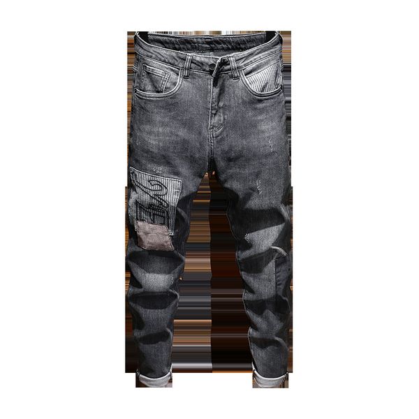2021 new black jeans mended from thin brim stretched men pants embroidered hip autumn iahn, Blue
2021 new black jeans mended from thin brim stretched men pants embroidered hip autumn iahn, Blue