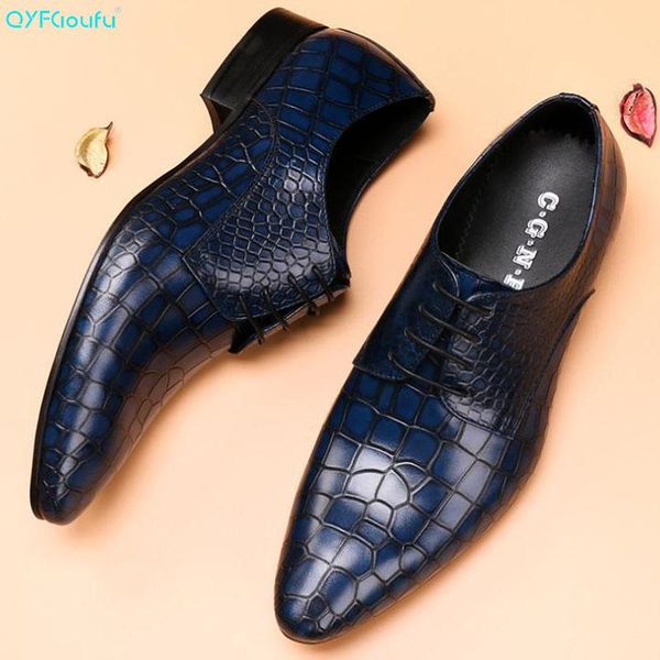 qyfcioufu men wedding shoes genuine leather formal business pointed toe for man dress shoes crocodile pattern men's oxford flats, Black
qyfcioufu men wedding shoes genuine leather formal business pointed toe for man dress shoes crocodile pattern men's oxford flats, Black