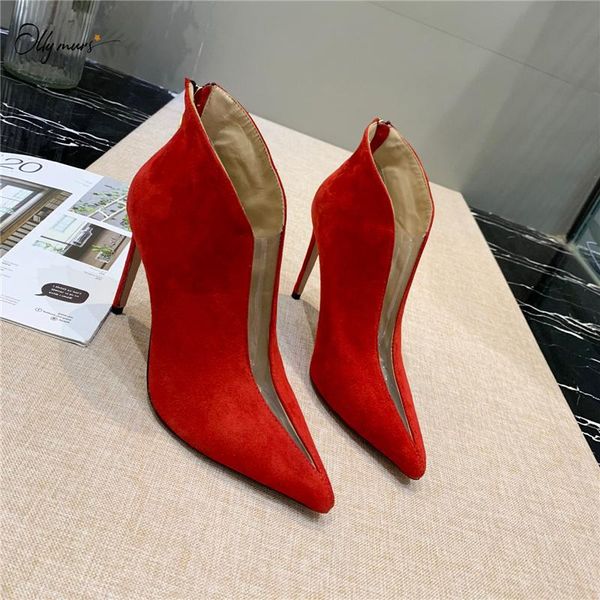 ollymurs fashion boots women suede leather high heel boots ladies pointed toe autumn shoes quality shoes women, Black
ollymurs fashion boots women suede leather high heel boots ladies pointed toe autumn shoes quality shoes women, Black