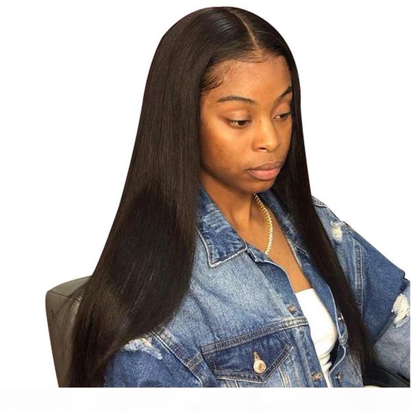 360 full human lace wigs peruvian virgin remy hair long silky straight glueless 360 frontal lace front wig pre plucked with baby hair, Black;brown
360 full human lace wigs peruvian virgin remy hair long silky straight glueless 360 frontal lace front wig pre plucked with baby hair, Black;brown