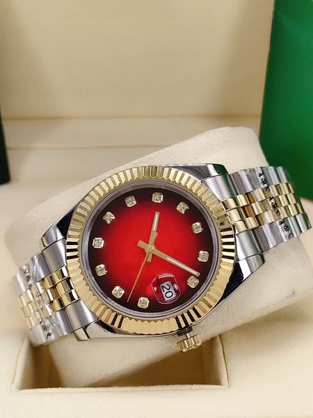 men's automatic mechanical watch men watches stainless steel strap 2813 movement diamond bezel daydate wristwatch sports self-wind fash, Slivery;brown
men's automatic mechanical watch men watches stainless steel strap 2813 movement diamond bezel daydate wristwatch sports self-wind fash, Slivery;brown