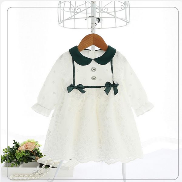 2021 new spring summer girls dresses long sleeve green bow princess dress baby collar kids clothes e9116, Red;yellow
2021 new spring summer girls dresses long sleeve green bow princess dress baby collar kids clothes e9116, Red;yellow