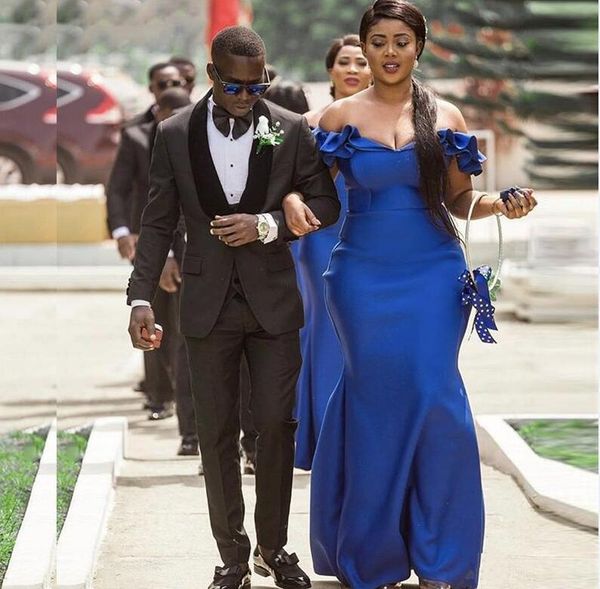 2021 new african satin royal blue bridesmaid dresses mermaid ruffles off shoulder long for wedding guest dress vestidos party gowns, White;pink
2021 new african satin royal blue bridesmaid dresses mermaid ruffles off shoulder long for wedding guest dress vestidos party gowns, White;pink