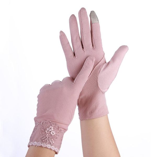 women summer driving gloves spring touch screen thin lace mitten fashion sunscreen anti uv slip resistant outdoor glove, Blue;gray
women summer driving gloves spring touch screen thin lace mitten fashion sunscreen anti uv slip resistant outdoor glove, Blue;gray