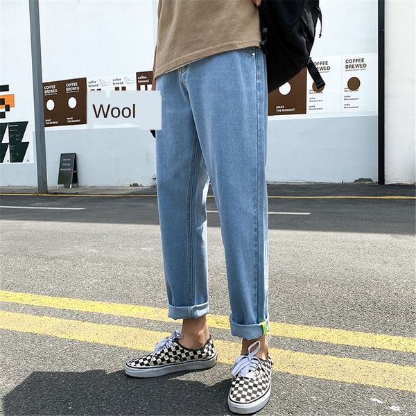 spring autumn fashion boys teenagers washed loose straight jeans pants and jeans men's new versatile men's pants in autumn and win, Blue
spring autumn fashion boys teenagers washed loose straight jeans pants and jeans men's new versatile men's pants in autumn and win, Blue