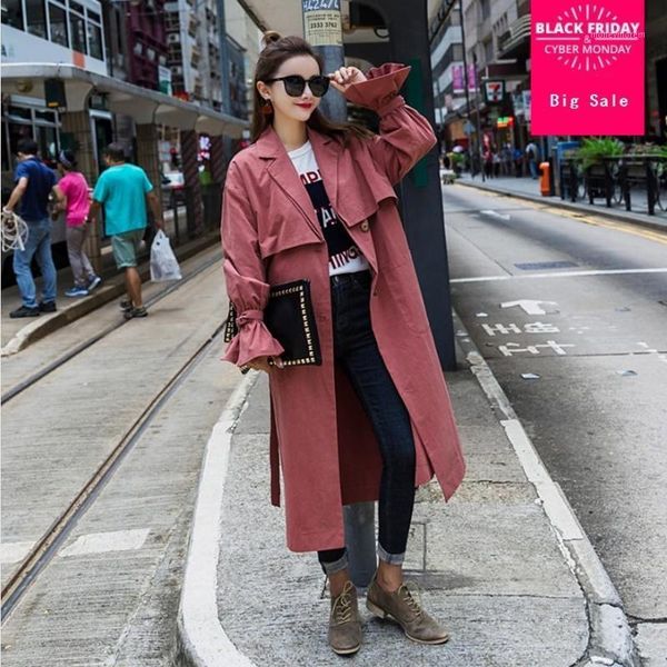 women's trench coats korean version fashion women's 2021 autumn winter casual loose flare sleeve long section cotton ladies l8541, Tan;black
women's trench coats korean version fashion women's 2021 autumn winter casual loose flare sleeve long section cotton ladies l8541, Tan;black