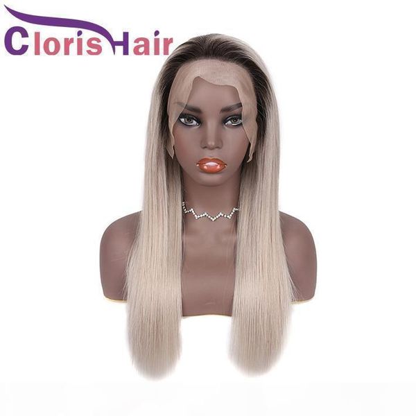 dark roots 1b silver human hair lace front wig straight brazilian remy braided glueless colored wigs pre plucked hairline for black women, Black;brown
dark roots 1b silver human hair lace front wig straight brazilian remy braided glueless colored wigs pre plucked hairline for black women, Black;brown
