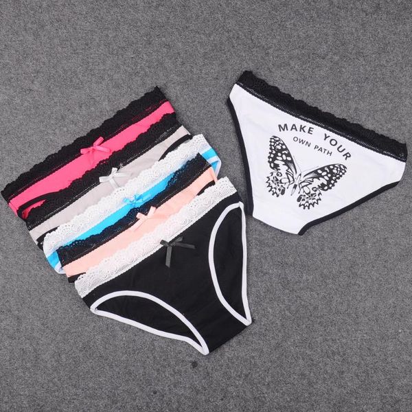 lovely cotton bikini panties underwear women lace waist back butterfly school girls love panties, Black;pink
lovely cotton bikini panties underwear women lace waist back butterfly school girls love panties, Black;pink
