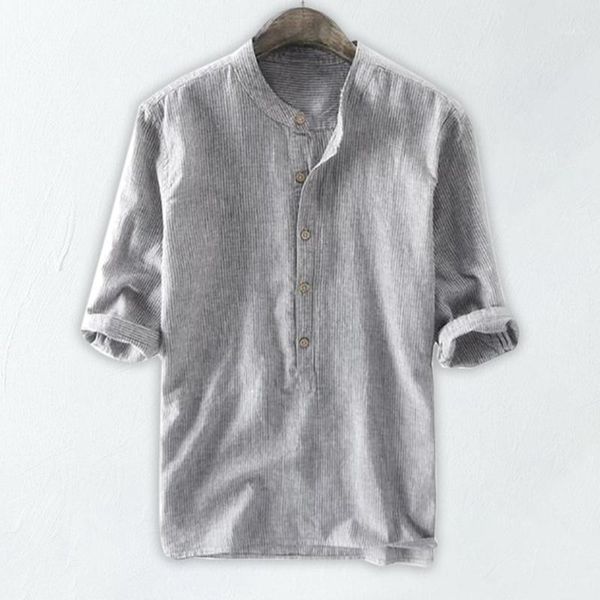 summer men's shirts home pure color button linen shirts men solid half sleeve retro harajuku for men chemise homme1, White;black
summer men's shirts home pure color button linen shirts men solid half sleeve retro harajuku for men chemise homme1, White;black