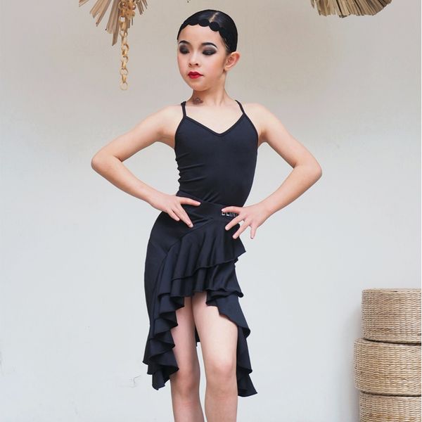 backless latin dance costume girls american clothing latina dance wear practice salsa dance stage wear street outfits jl1214, Black;red
backless latin dance costume girls american clothing latina dance wear practice salsa dance stage wear street outfits jl1214, Black;red