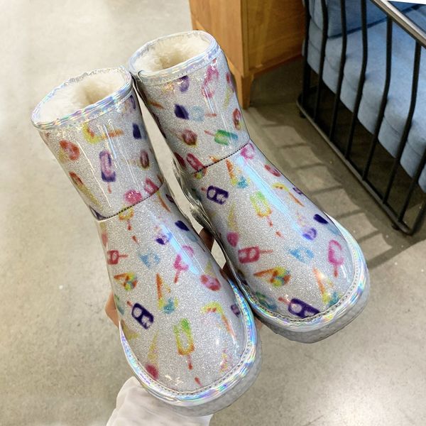 lucyever lovely mix color women pu leather ankle 2020 winter thicken warm short plush shoes woman waterproof snow boots q1104, Black
lucyever lovely mix color women pu leather ankle 2020 winter thicken warm short plush shoes woman waterproof snow boots q1104, Black