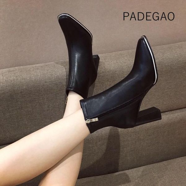 boots fashion streetwear women 2021 winter casual vintage sewing zipper ankle for, Black
boots fashion streetwear women 2021 winter casual vintage sewing zipper ankle for, Black