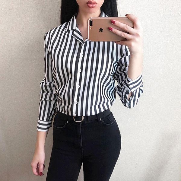 women's blouses & shirts bigsweety spring autumn v-neck long sleeve vintage women striped blouse female elegant work shirt office with, White
women's blouses & shirts bigsweety spring autumn v-neck long sleeve vintage women striped blouse female elegant work shirt office with, White