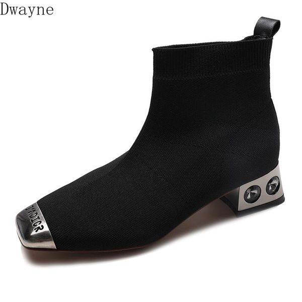 booties female autumn and winter martin boots female 2020 new british wind knit wild women's boots, Black
booties female autumn and winter martin boots female 2020 new british wind knit wild women's boots, Black