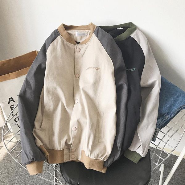 2020 bomber jacket men's loose korean trend men's casual coat spring top, Black;brown
2020 bomber jacket men's loose korean trend men's casual coat spring top, Black;brown