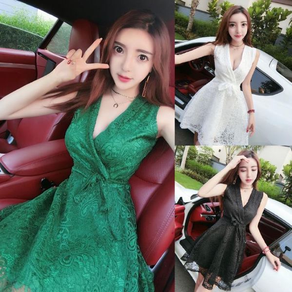 night show women's princess low cut open back large size slim waist cover belly deep v night club dress green white black, Red
night show women's princess low cut open back large size slim waist cover belly deep v night club dress green white black, Red