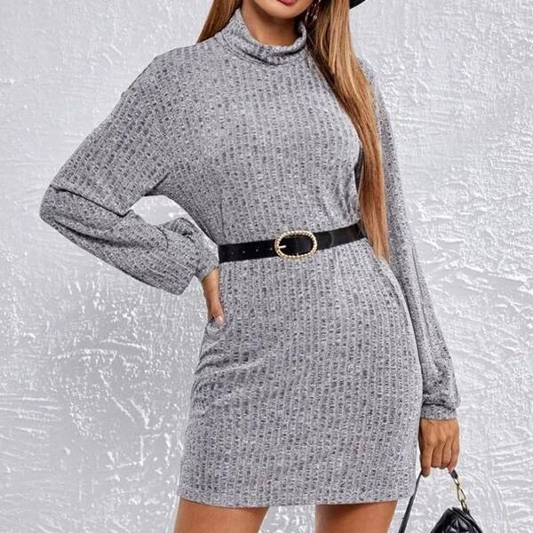 mini women knitted skinny dress autumn winter oversize elegant solid dress turtleneck knitwear robe 2021 ladies clothes, Black;gray
mini women knitted skinny dress autumn winter oversize elegant solid dress turtleneck knitwear robe 2021 ladies clothes, Black;gray