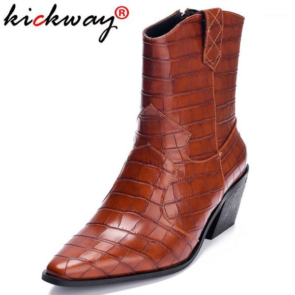 boots kickway autumn winter snake embossed pu leather ankle for women western cowboy woman wedge high heel ladies 451, Black
boots kickway autumn winter snake embossed pu leather ankle for women western cowboy woman wedge high heel ladies 451, Black