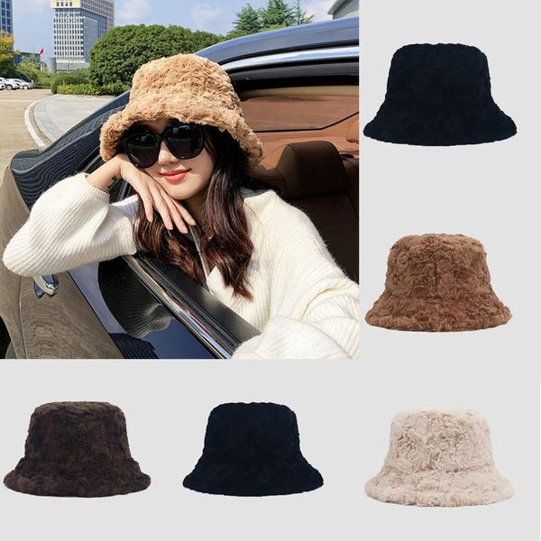 wide brim hats myzw woman plush bucket cap solid warm thickened hat faux fur beanies women outdoor panama lady sun headwear flat gorros, Blue;gray
wide brim hats myzw woman plush bucket cap solid warm thickened hat faux fur beanies women outdoor panama lady sun headwear flat gorros, Blue;gray