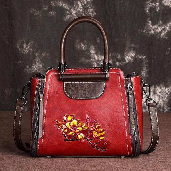 real cowhide tote handbag female bags floral pattern national style vintage design women genuine leather messenger shoulder bag
real cowhide tote handbag female bags floral pattern national style vintage design women genuine leather messenger shoulder bag