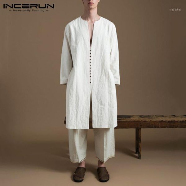 incerun autumn casual men v neck solid color mushroom buckle long outerwear fashion mens cotton linen mens trench overcoats1, Tan;black
incerun autumn casual men v neck solid color mushroom buckle long outerwear fashion mens cotton linen mens trench overcoats1, Tan;black