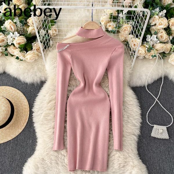 hollow off shoulder knitted dress women korean long sleeve slim pencil dress autumn winter bodycon short sweater, Black;gray
hollow off shoulder knitted dress women korean long sleeve slim pencil dress autumn winter bodycon short sweater, Black;gray