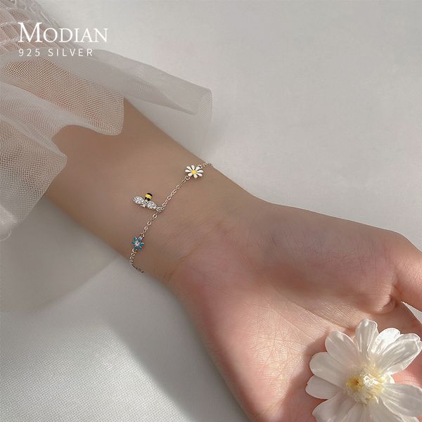 modian real 100% 925 sterling silver clear cz lovely bee bangle colorful romantic daisy flower bracelet for women fine jewelry 1028, Black
modian real 100% 925 sterling silver clear cz lovely bee bangle colorful romantic daisy flower bracelet for women fine jewelry 1028, Black