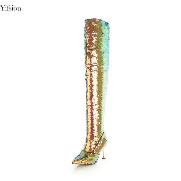 olomm popular women boots winter thin high heel boots over the knee pointed toe gorgeous prom shoes women us size 3-10.5, Black
olomm popular women boots winter thin high heel boots over the knee pointed toe gorgeous prom shoes women us size 3-10.5, Black