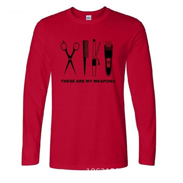 new autumn and winter fashion hairdresser t shirt men long sleeve cotton barber weapons t-shirt scissors tshirt moresize 201203, White;black
new autumn and winter fashion hairdresser t shirt men long sleeve cotton barber weapons t-shirt scissors tshirt moresize 201203, White;black