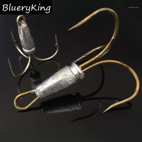 bluekim 5pcs/bag sharpened big treble fishing hooks with lead head three-jaw hook leaded squid anchor hook1
bluekim 5pcs/bag sharpened big treble fishing hooks with lead head three-jaw hook leaded squid anchor hook1