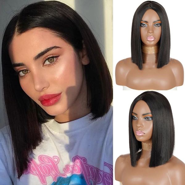 womens middle length straight hair wigs bangs party cosplay fashion nature wig black blond and brown color middle part
womens middle length straight hair wigs bangs party cosplay fashion nature wig black blond and brown color middle part
