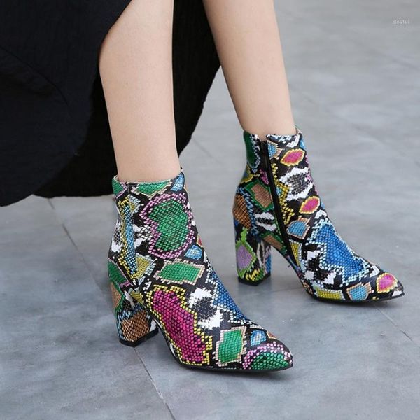 boots us4-12 womens snake pattern match colors ankle block high heel shoes side zip pu leather plus size 3colors1, Black
boots us4-12 womens snake pattern match colors ankle block high heel shoes side zip pu leather plus size 3colors1, Black