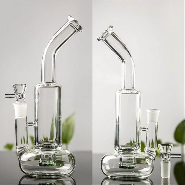 

Clear Heady Tornado Bong Thick Bubbler Water Pipe Lifebuoy Base Cyclone Percolator Glass Recycler Beaker Bong Bent Neck Dab Rig High Quality