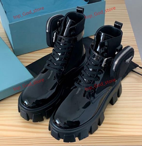 2020 new martin boots women's pocket bag muffin platform ankle boots mid-tube knight boots motorcycle shoes, Black
2020 new martin boots women's pocket bag muffin platform ankle boots mid-tube knight boots motorcycle shoes, Black