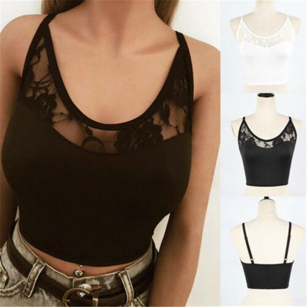 hirigin women sleeveless crop summer bustier lace low-cut vest casual tank fashion night club wear1, White
hirigin women sleeveless crop summer bustier lace low-cut vest casual tank fashion night club wear1, White